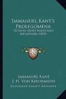 Immanuel Kant's Prolegomena