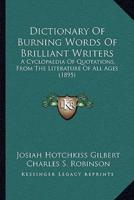 Dictionary Of Burning Words Of Brilliant Writers