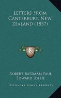 Letters From Canterbury, New Zealand (1857)