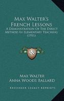 Max Walter's French Lessons