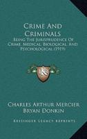 Crime And Criminals