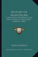 History Of Montpelier