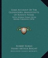 Some Account Of The Glenriddell Manuscripts Of Burns's Poems