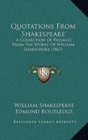Quotations From Shakespeare