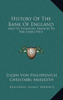 History Of The Bank Of England