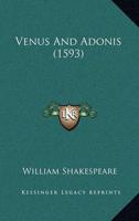 Venus And Adonis (1593)