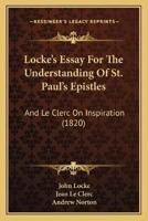 Locke's Essay For The Understanding Of St. Paul's Epistles