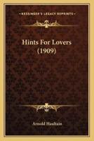 Hints For Lovers (1909)