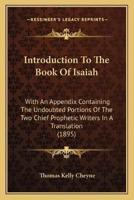 Introduction To The Book Of Isaiah