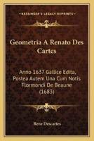 Geometria A Renato Des Cartes