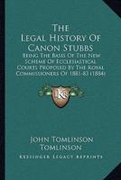 The Legal History Of Canon Stubbs
