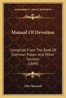 Manual Of Devotion