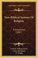 Non-Biblical Systems Of Religion