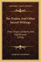 The Psalms And Other Sacred Writings