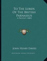 To The Lords Of The British Parnassus