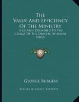 The Value And Efficiency Of The Ministry