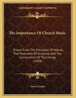 The Importance Of Church Music