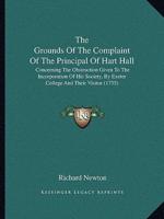 The Grounds Of The Complaint Of The Principal Of Hart Hall