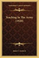 Teaching In The Army (1920)