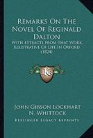 Remarks On The Novel Of Reginald Dalton