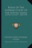 Rules Of The Supreme Court Of The United States