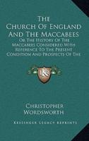 The Church Of England And The Maccabees