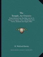 The Temple, An Oratorio