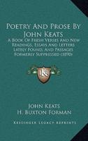 Poetry and Prose by John Keats