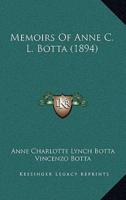 Memoirs Of Anne C. L. Botta (1894)