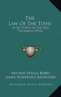The Law Of The Tithe