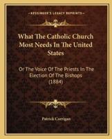 What The Catholic Church Most Needs In The United States