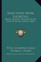 Selections From Lucretius