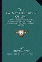 The Twenty-First Book Of Livy