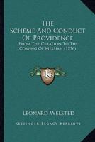 The Scheme And Conduct Of Providence