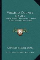 Virginia County Names