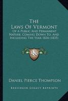 The Laws Of Vermont