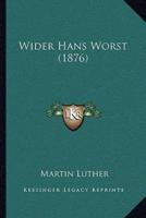 Wider Hans Worst (1876)