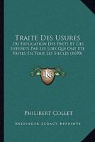 Traite Des Usures