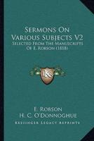 Sermons On Various Subjects V2
