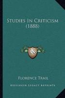 Studies In Criticism (1888)