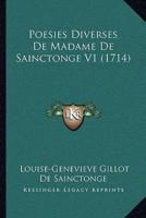 Poesies Diverses De Madame De Sainctonge V1 (1714)