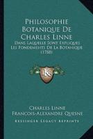 Philosophie Botanique De Charles Linne