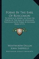 Poems By The Earl Of Roscomon