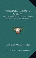 Virginia County Names