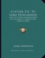 A Letter, Etc. To Lord Duncannon