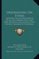 Observations On Tithes