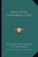 Eloge De M. D'Alembert (1784)