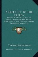 A Free Gift To The Clergy
