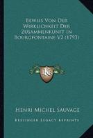 Beweis Von Der Wirklichkeit Der Zusammenkunft In Bourgfontaine V2 (1793)