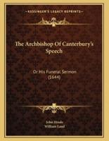 The Archbishop Of Canterbury's Speech